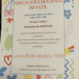 PRIMER «TALLER DE EDUCACION EMOCIONAL INFANTIL» curso 24/25